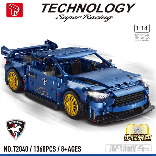 MOC T2040 Super Racing Sports Car Bricks Toys