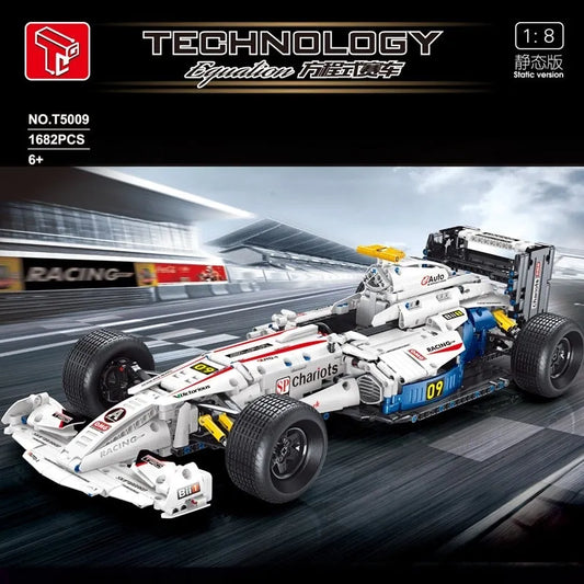 MOC T5009 RC F1 Formula Racing Sports Car Bricks Toys