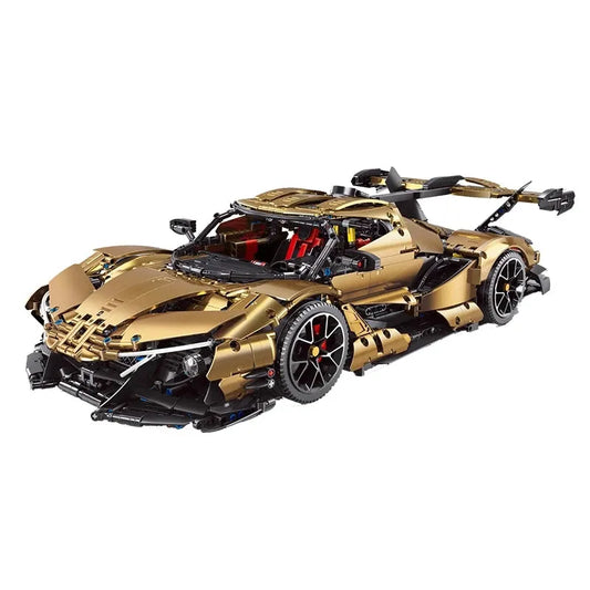 MOC T5012C Electroplated Apollo IE Super Racing Car Bricks Toy