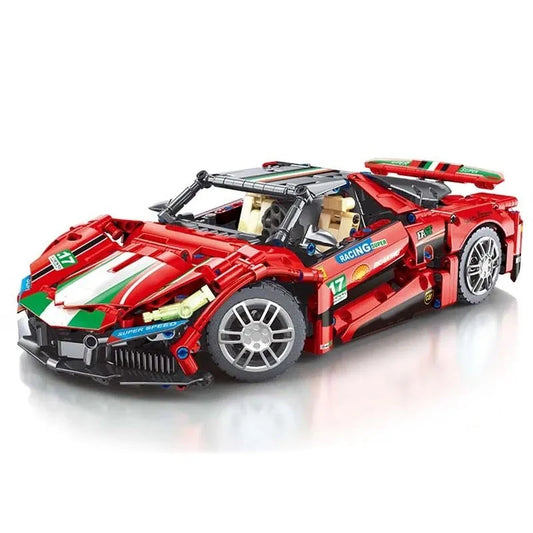MOC Tech Classic Supercar Sports Racing Car Bricks Toy T2017