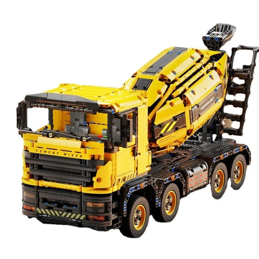 Tech MOC APP Mechanical RC Mixer Truck Bricks Toys T4005