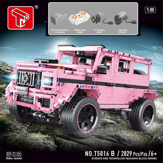 Tech MOC T5016B RC Off-Road SUV King Kong Barbie Bricks Toy