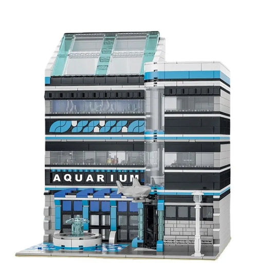 MOC 10186 City Street Expert Ocean Museum Bricks Toy