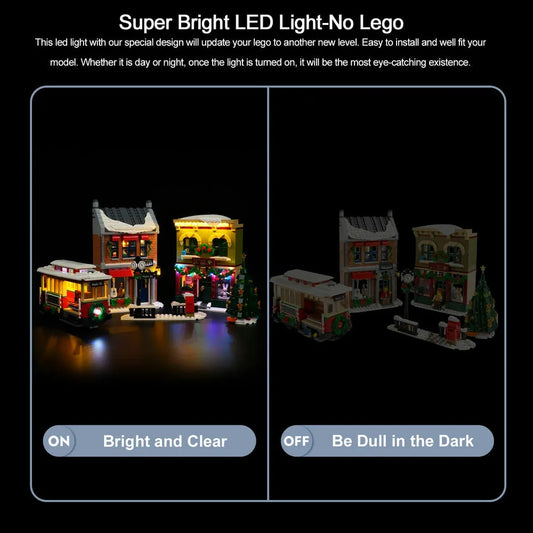 DIY LED Lights Kit For 10308 The Holiday Main Street