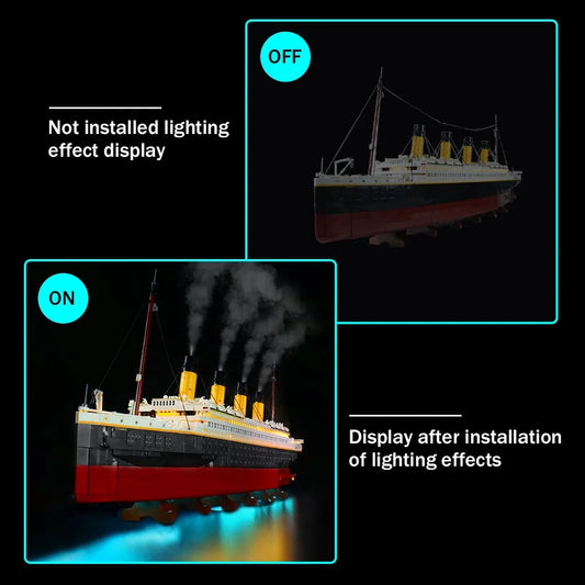 DIY LED Lights Set For Creator 10294 Titanic Ship