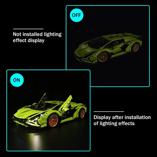 LED Light For 42115 Lamborghini Sian FKP 37
