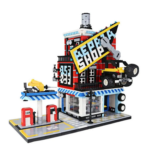 Creator Expert MOC Car Service Center Bricks Toy