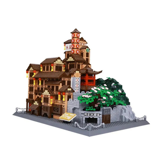 MOC 7213 Architecture View Chongqing Hongyadong Bricks Toy