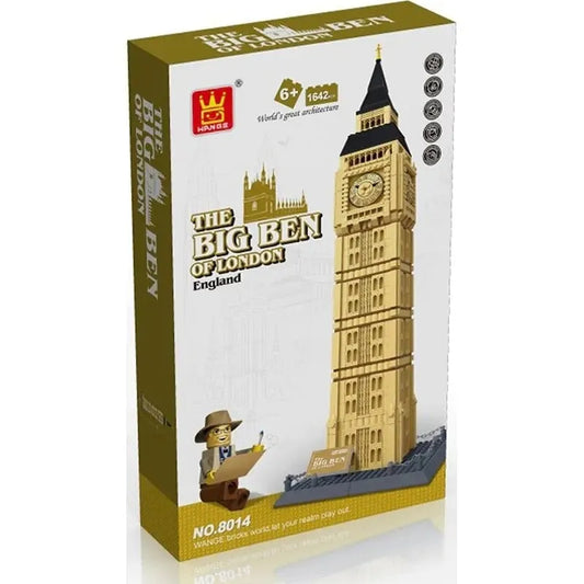 MOC 8014 Architecture London City Big Ben Bricks Toy