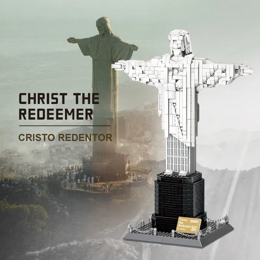 MOC Architecture Brazil Christ Redeemer Bricks Toys