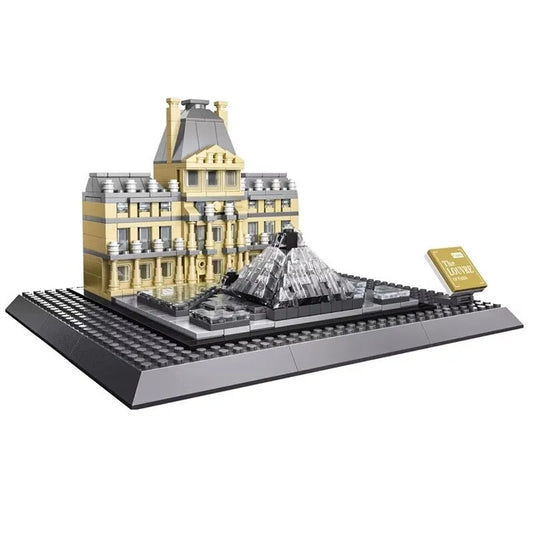 MOC Architecture City Paris The Louvre Bricks Kids Toys