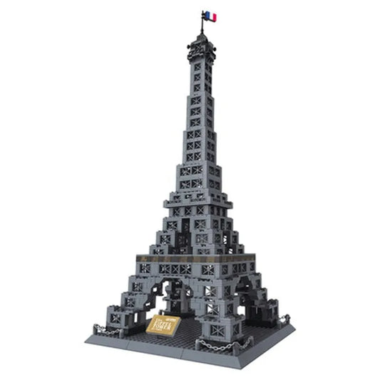 MOC Architecture Paris Eiffel Tower Bricks Toy