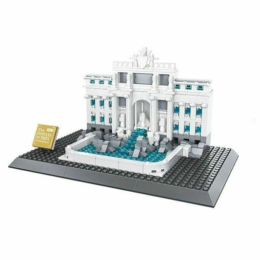 MOC Architecture Rome Fontana Di Trevi Skyline Bricks 4212