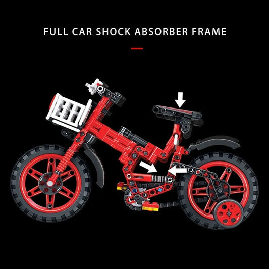 MOC Ideas City Toddler Bicycle Bike Bricks Kids Toys