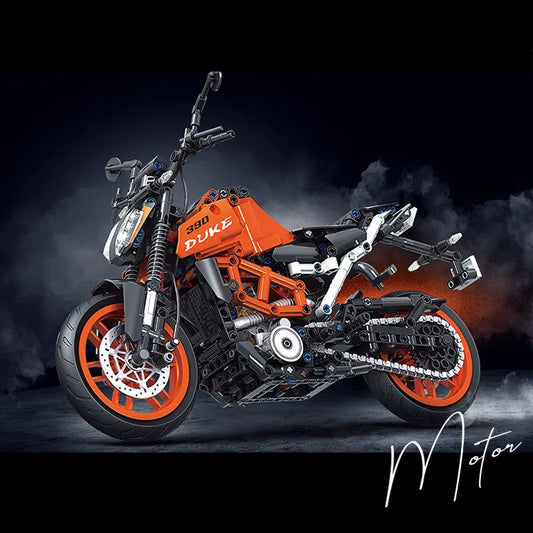 Tech MOC Classic KTM 390 DUKE Motorcycle Bricks Toy
