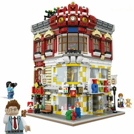 MOC Creator Expert City Toys and Bookstore Shop Bricks Toy