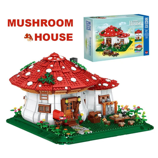 Creator Expert MOC Mushroom House MINI Bricks Toys