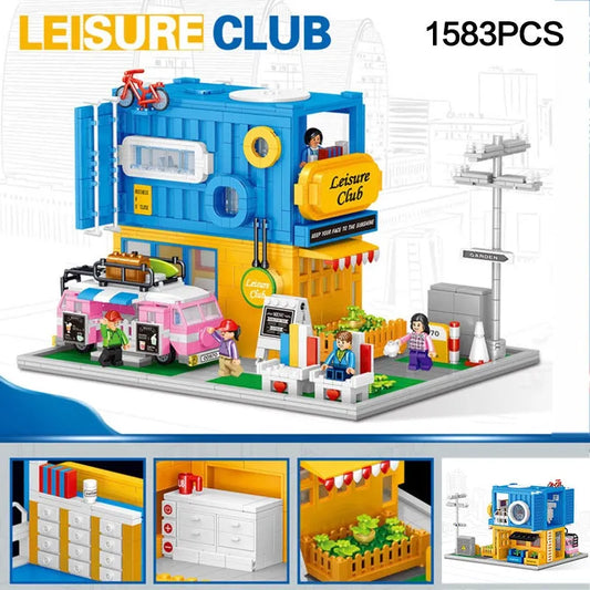 MINI Diamond MOC Creative Leisure Club Bricks Toy