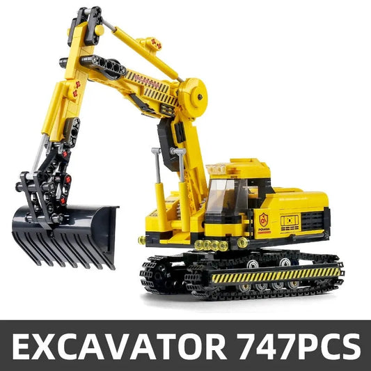 MOC City Mini Crawler Excavator Bricks Toys 0235