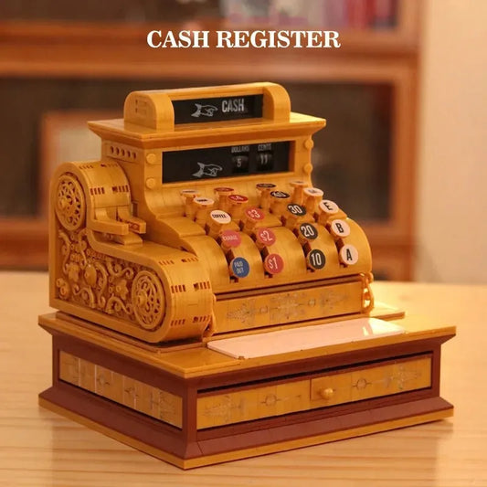 MOC Classic Vintage Cash Register MINI Retro Bricks Toys