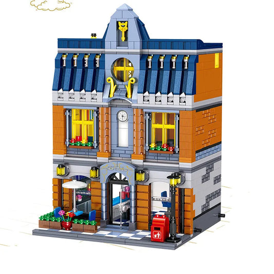 MOC Expert Creator City Hill Tavern Bricks Toy 0935
