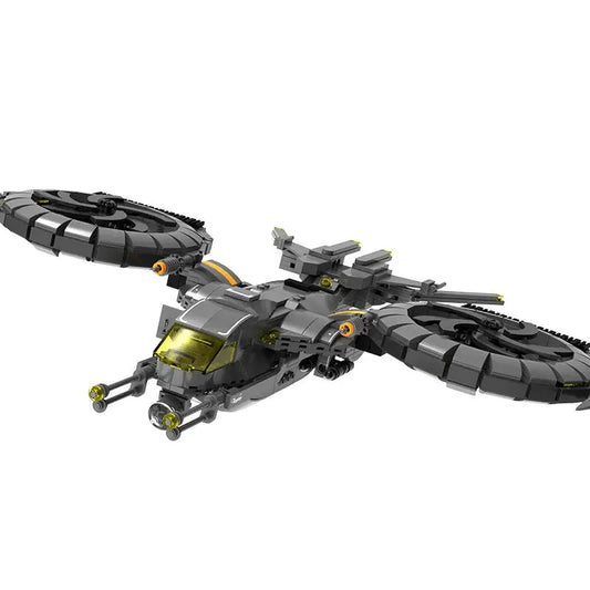 Technic MOC Science Fiction Raptor Attack Aircraft Bricks Toys
