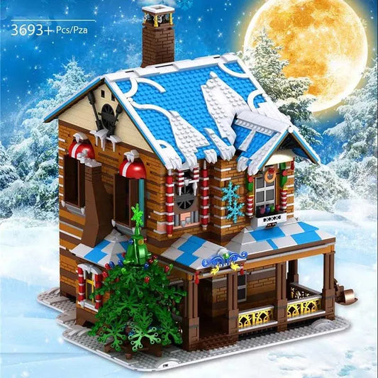 Creator Expert City MOC Christmas House Bricks Toy