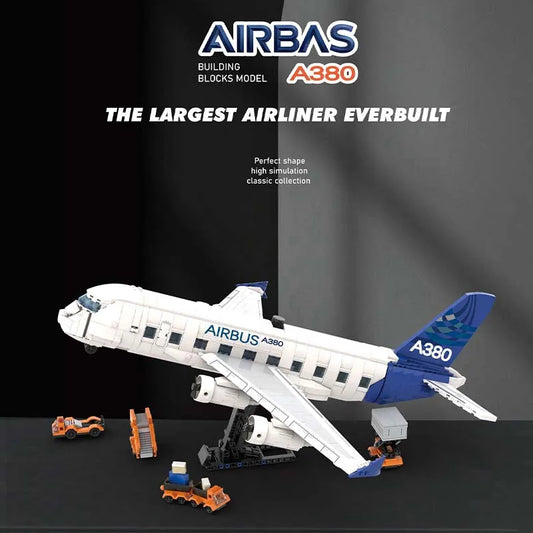 Creator Expert MOC Airbus A380 Airplane Bricks Toy