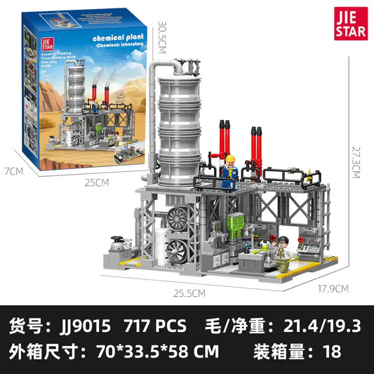 Creator Experts MOC City Chemical Plant  Bricks Toy
