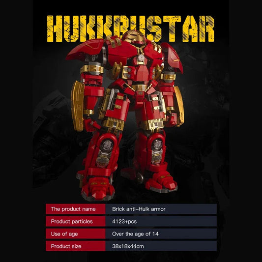 Mech MOC MK44 Hulkbuster Armor Robot Bricks Toy