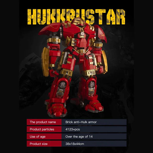 MOC Mecha MK44 Hulkbuster Armor Robot Bricks Toy