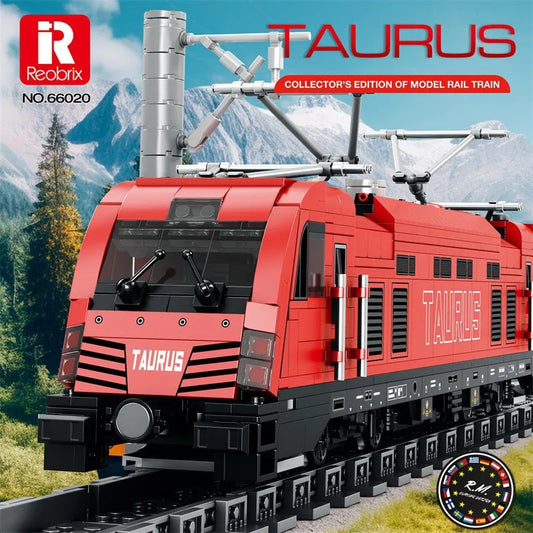 Tech Taurus European Electric Passenger Train Bricks Toy