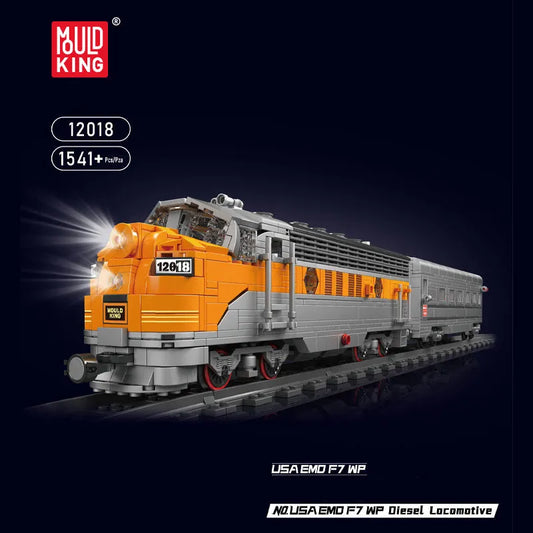 Tech USA EMD F7 WP Diesel Locomotive Train Bricks Toy