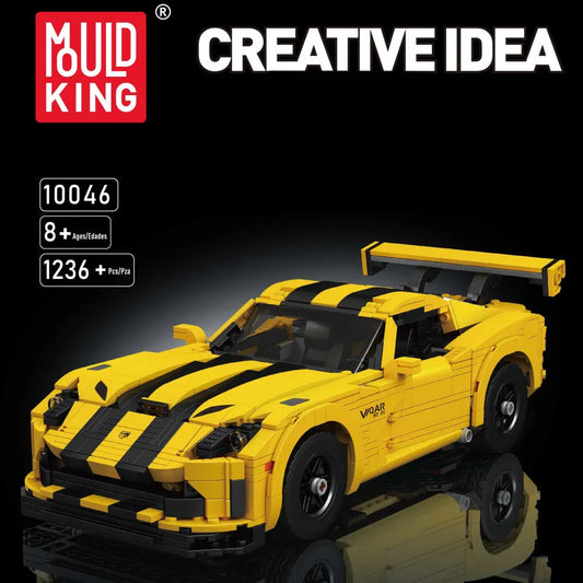 Tech MOC Dodge Viper Racing Sports Car Bricks Toy