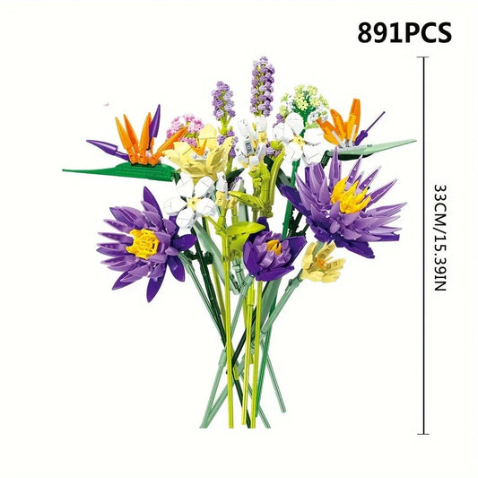 Creator Expert Ideas Tropical Flower Bouquet Bricks Toy