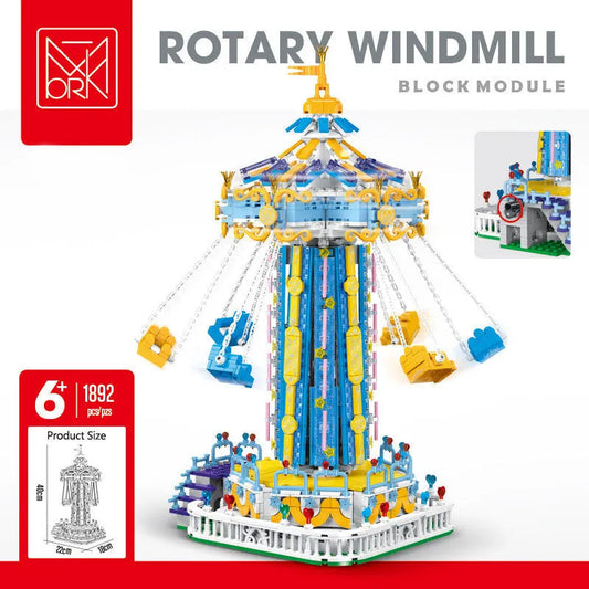 Creator Expert MOC Rotating Windmill Bricks Toy