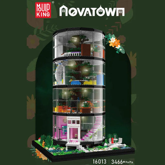 Creator Expert MOC City Transparent Tower Bricks Toy