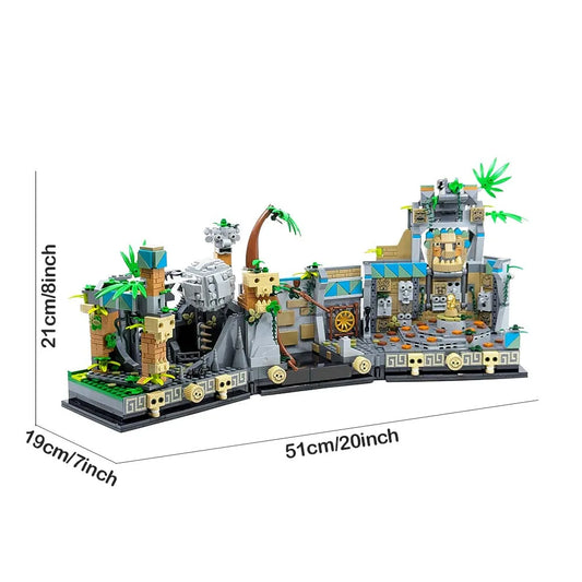 Movie MOC Temple of the Golden Idol Bricks Toy