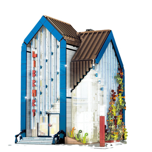 Creator Expert MOC Modern Library Bricks Toy