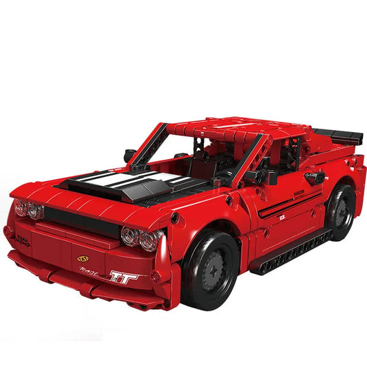 Tech Challenger Pull Back Sports Car Bricks Toy