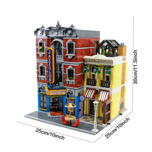 Creator Experts MOC City Jazz Club and Pizzeria Bricks Toy
