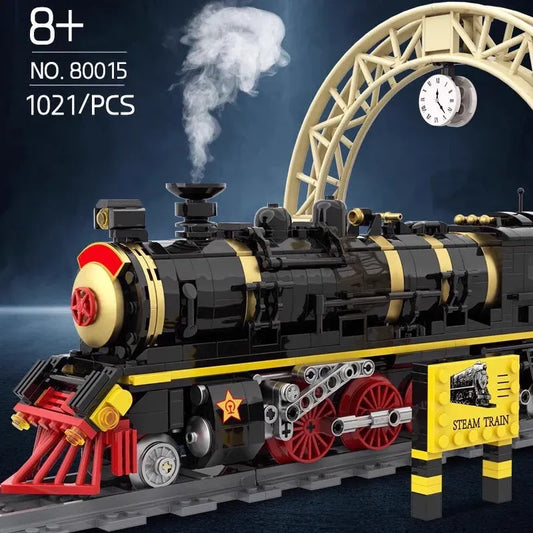 Tech MOC Leader Simulation City Train Bricks Toy