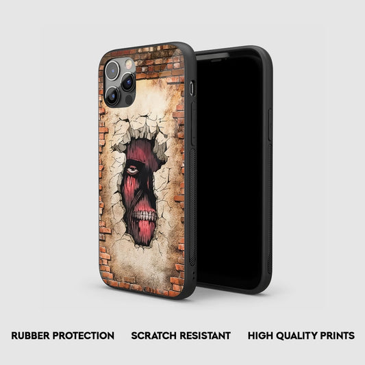 Colossal Titan Wall Maria Silicone Armored Phone Case