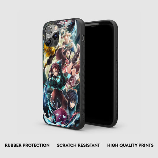 Demon Slayer Squad Silicone Armored Phone Case by Anime Phone Cover