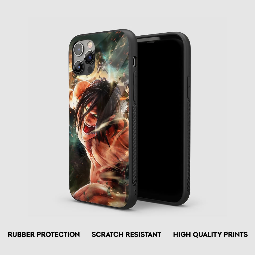 Eren Yeager Action Silicone Armored Phone Case by Anime Phone Cover