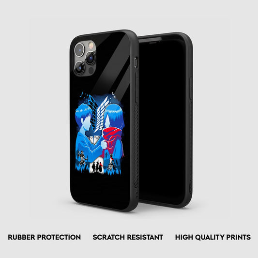 Eren & Mikasa Silicone Armored Phone Case by Anime Phone Cover