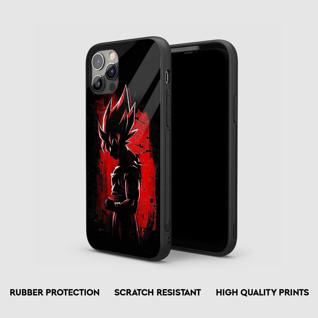 Goku Red Silicone Armored Phone Case by Anime Phone Cover