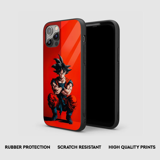 Goku Red Silicone Armored Phone Case