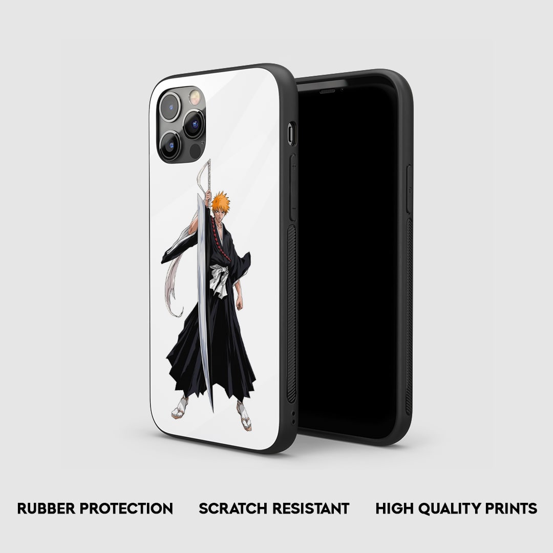 Ichigo White Silicone Armored Phone Case by Anime Phone Cover