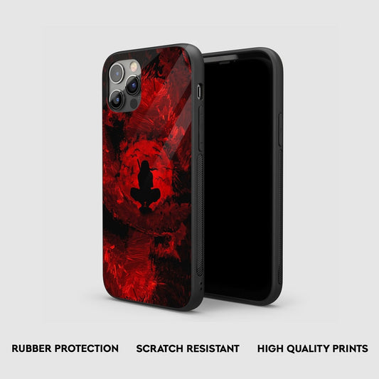 Itachi Red Moon Silicone Armored Phone Case by Anime Phone Cover